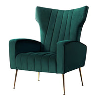 Artiss Armchair Green Velvet Kate Furniture Kings Warehouse 