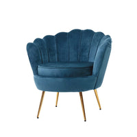 Artiss Armchair Velvet Blue Callista Furniture Kings Warehouse 