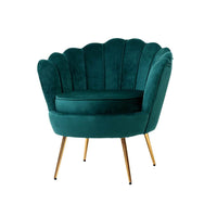 Artiss Armchair Velvet Green Callista Furniture Kings Warehouse 