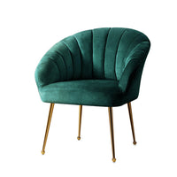 Artiss Armchair Velvet Green Eloise Furniture Kings Warehouse 