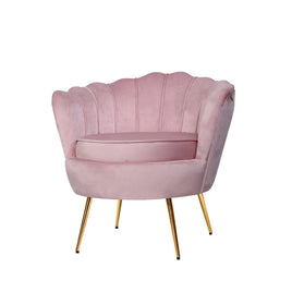 Artiss Armchair Velvet Pink Callista Furniture Kings Warehouse 