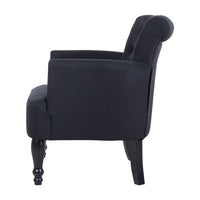 Artiss Armchair Wingback Charcoal Lothair Furniture Kings Warehouse 