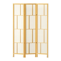 Artiss Ashton Room Divider Screen Privacy Wood Dividers Stand 3 Panel Natural Furniture Frenzy Kings Warehouse 