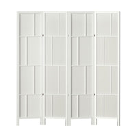 Artiss Ashton Room Divider Screen Privacy Wood Dividers Stand 4 Panel White End of Year Clearance Sale Kings Warehouse 