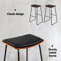 Artiss Bar Stools Kitchen Counter Stools Metal Chairs x2 Furniture Kings Warehouse 