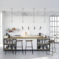 Artiss Bar Stools Kitchen Counter Stools Metal Chairs x2 Furniture Kings Warehouse 