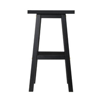 Artiss Bar Stools Kitchen Counter Stools Wooden Chairs Black x2 Furniture Kings Warehouse 