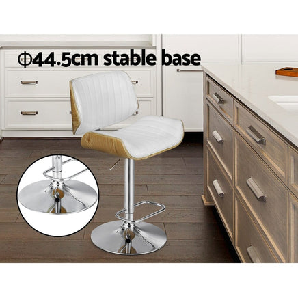 Artiss Bar Stools Swivel Leather Chairs Wooden Furniture Kings Warehouse 