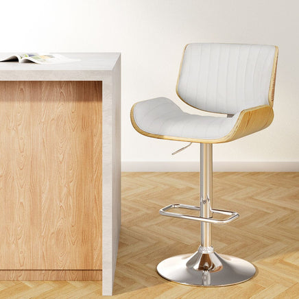 Artiss Bar Stools Swivel Leather Chairs Wooden Furniture Kings Warehouse 
