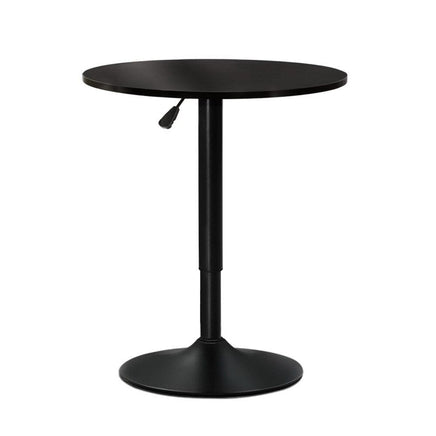 Artiss Bar Table Gas Lift Round Black Furniture Kings Warehouse 