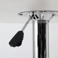 Artiss Bar Table Gas Lift Round White Furniture Kings Warehouse 