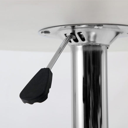 Artiss Bar Table Gas Lift Round White Furniture Kings Warehouse 