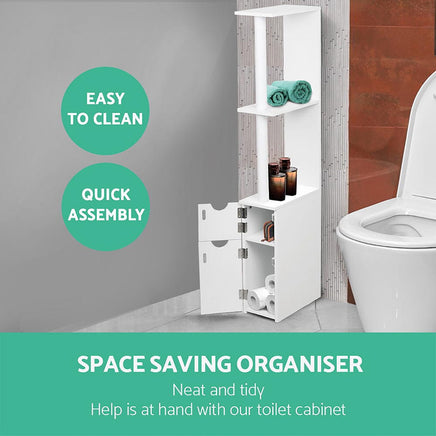 Artiss Bathroom Cabinet Storage 118cm Shelf White Furniture Kings Warehouse 