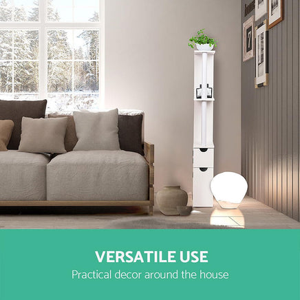 Artiss Bathroom Cabinet Storage 118cm Shelf White Furniture Kings Warehouse 