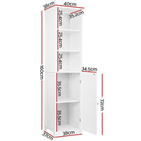 Artiss Bathroom Cabinet Storage 160cm White Furniture Kings Warehouse 