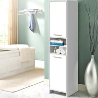 Artiss Bathroom Cabinet Storage 185cm White Furniture Kings Warehouse 