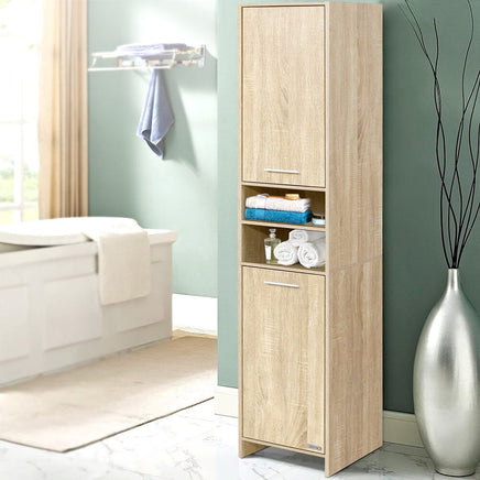 Artiss Bathroom Cabinet Storage 185cm Wooden Furniture Kings Warehouse 