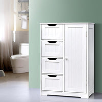 Artiss Bathroom Cabinet Storage Drawers White Furniture Kings Warehouse 