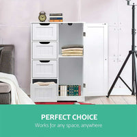 Artiss Bathroom Cabinet Storage Drawers White Furniture Kings Warehouse 