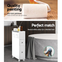 Artiss Bathroom Cabinet Storage Toilet Organiser Furniture Kings Warehouse 