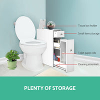Artiss Bathroom Storage Cabinet Tissue Holder Furniture Kings Warehouse 