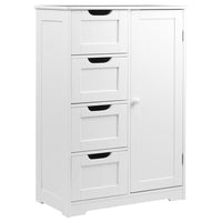 Artiss Bathroom Tallboy Storage Cabinet - White Kings Warehouse 