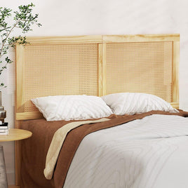Artiss Bed Head Headboard Double Rattan - RIBO Pine Furniture Kings Warehouse 