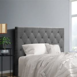 Artiss Bed Head Headboard King Single Size Fabric - CAPPI Grey Furniture Kings Warehouse 