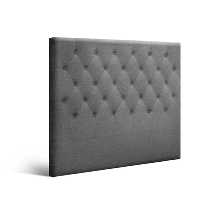Artiss Bed Head Headboard King Single Size Fabric - CAPPI Grey Furniture Kings Warehouse 