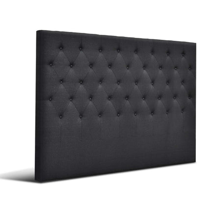 Artiss Bed Head Headboard King Size Fabric - CAPPI Charcoal Furniture Kings Warehouse 