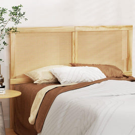Artiss Bed Head Headboard Queen Rattan - RIBO Pine Furniture Kings Warehouse 