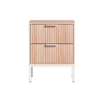 Artiss Bedside Table Drawers Side End Table Storage Cabinet Nightstand Pine LURA Furniture Kings Warehouse 