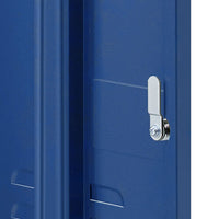 Artiss Bedside Table Metal Cabinet - Blue Furniture Kings Warehouse 