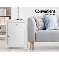 Artiss Bedside Tables Side Table Drawers Nightstand White Furniture Kings Warehouse 
