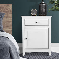 Artiss Bedside Tables Side Table Drawers Nightstand White Furniture Kings Warehouse 