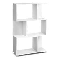 Artiss Bookshelf 3 Tiers - NINA White Furniture Kings Warehouse 