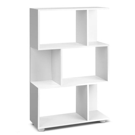 Artiss Bookshelf 3 Tiers - NINA White Furniture Kings Warehouse 