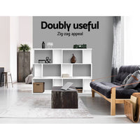 Artiss Bookshelf 3 Tiers - NINA White Furniture Kings Warehouse 