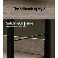 Artiss Bookshelf 4 Tiers - NOE Black and Oak Furniture Kings Warehouse 