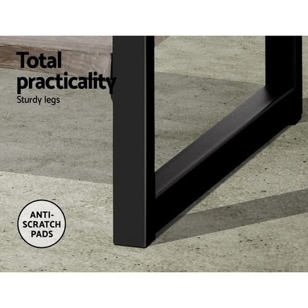 Artiss Bookshelf 5 Tiers - NOE Black and Oak Furniture Kings Warehouse 