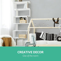 Artiss Bookshelf 6 Tiers - RIVA White Furniture Kings Warehouse 