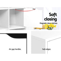 Artiss Bookshelf 8 Cube Shlef - DANA White Furniture Kings Warehouse 