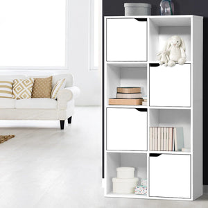 Artiss Bookshelf 8 Cube Shlef - DANA White Furniture Kings Warehouse 