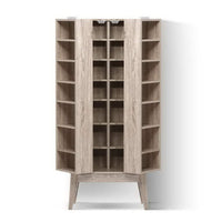 Artiss Bookshelf CD Storage Rack - BERG Oak Furniture Kings Warehouse 