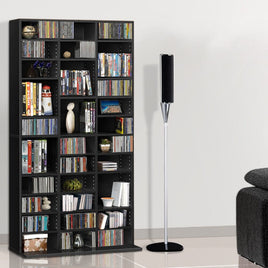 Artiss Bookshelf CD Storage Rack - BERT Black Furniture Kings Warehouse