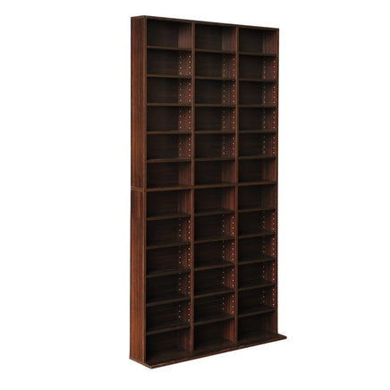 Artiss Bookshelf CD Storage Rack - BERT Walnut Furniture Kings Warehouse 
