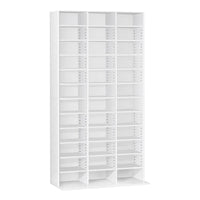 Artiss Bookshelf CD Storage Rack - BERT White Furniture Kings Warehouse 