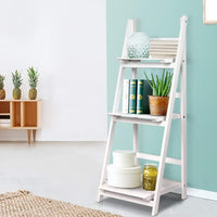 Artiss Bookshelf Corner Shelf 3 Tiers - ZANE White Furniture Kings Warehouse 