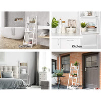 Artiss Bookshelf Corner Shelf 3 Tiers - ZANE White Furniture Kings Warehouse 