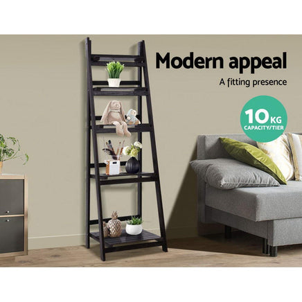 Artiss Bookshelf Corner Shelf 5 Tiers - ZANE Coffee Furniture Kings Warehouse 